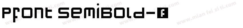 Pfont SemiBold字体转换